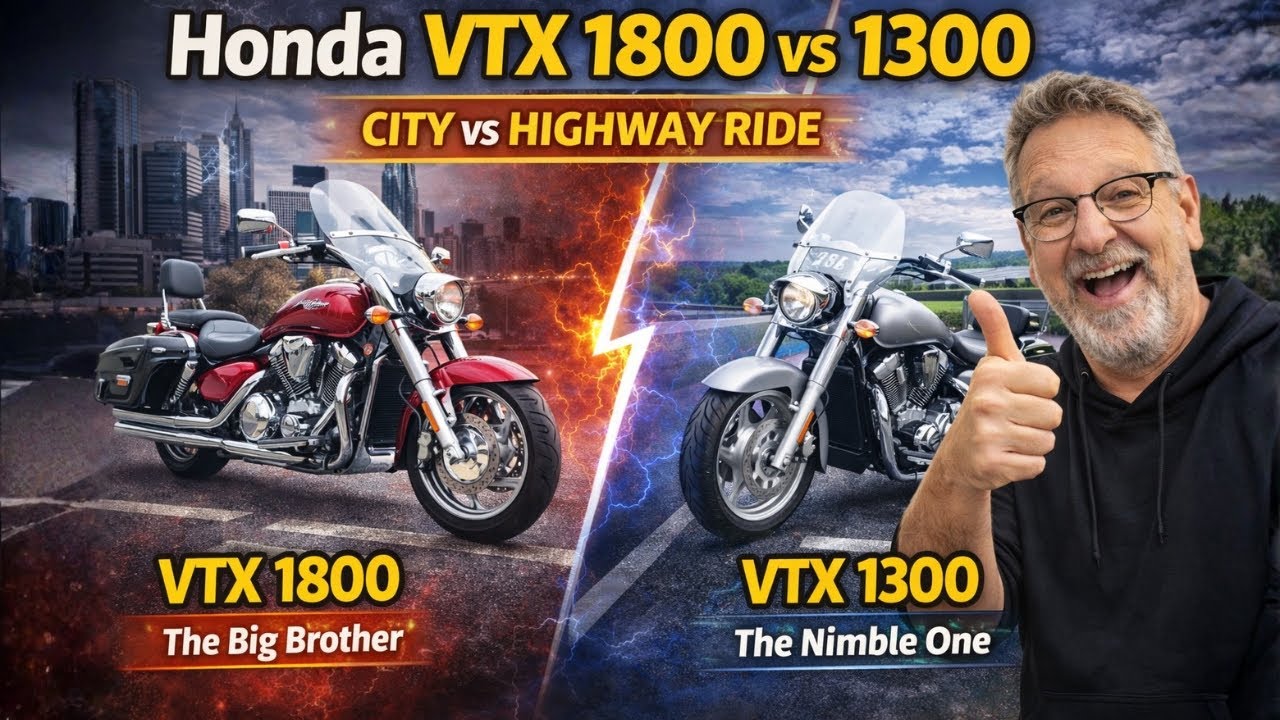 S2E2: Honda VTX 1800 vs. 1300, Metric Cruiser