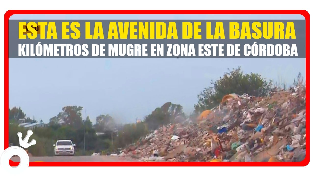 Esta es la avenida de la basura kilómetros de mugre en zona este de Córdoba