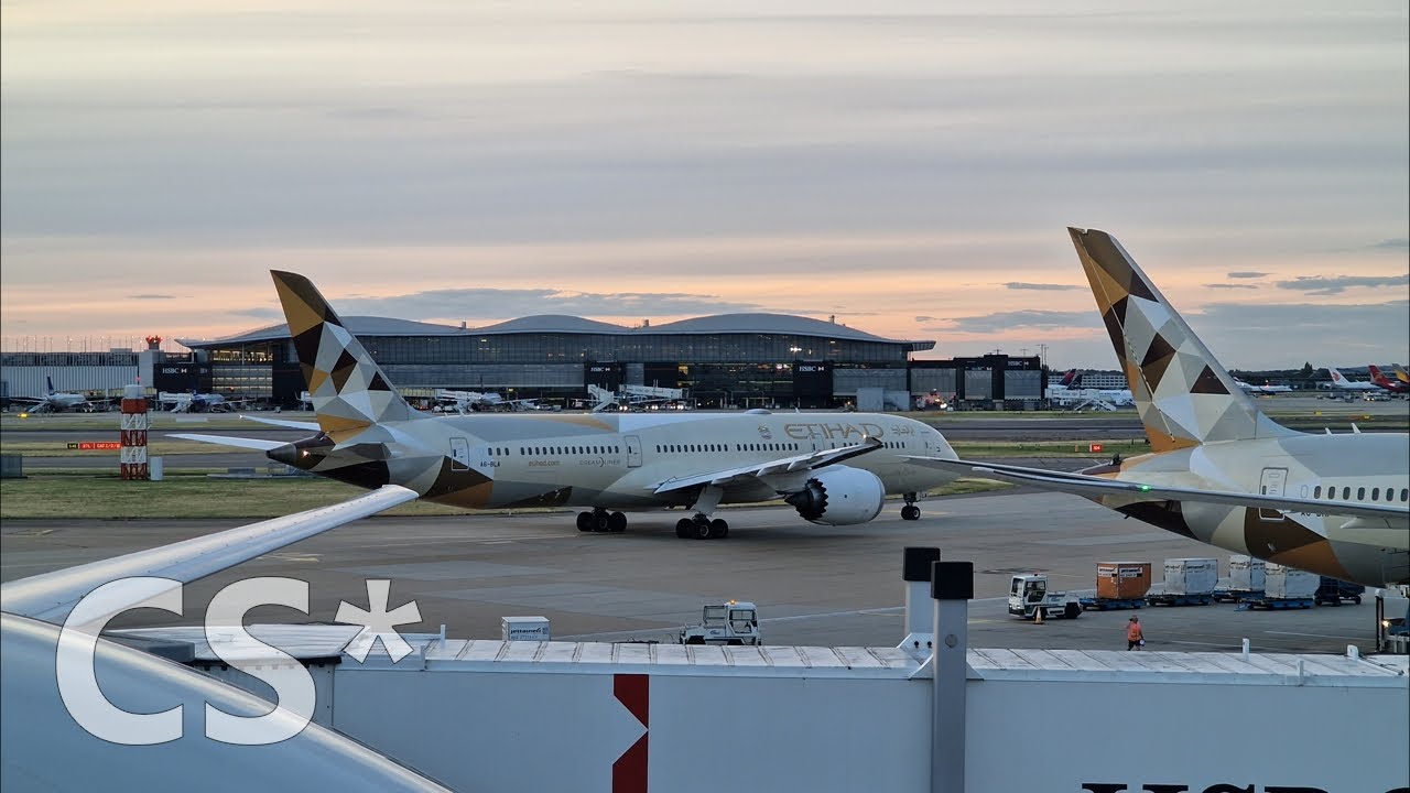 London to Abu Dhabi with Etihad - flight EY66