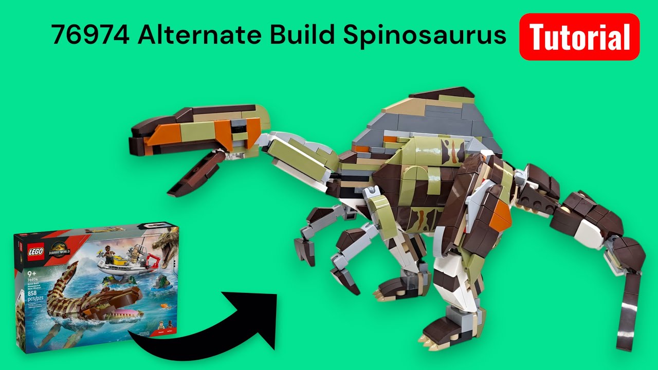Lego 76974 Alternate Build Spinosaurus Tutorial