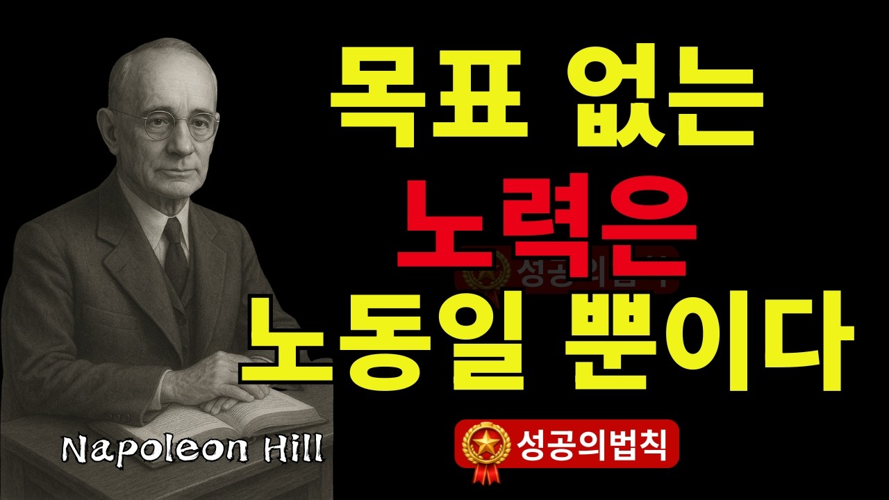 목표가 있는 사람과 없는 사람의 결정적 차이 | 나폴레온 힐