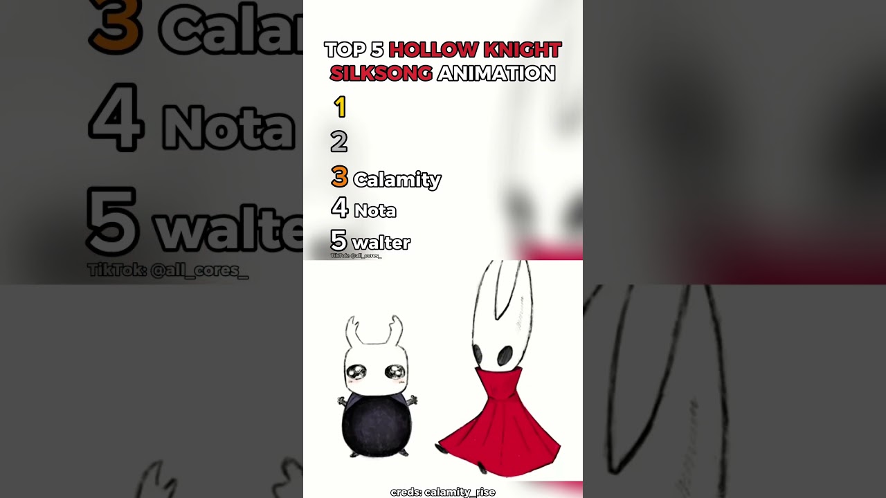 Top 5 Hollow Knight Silksong Animation #top5 #animation #hollowknightsilksong #hornet