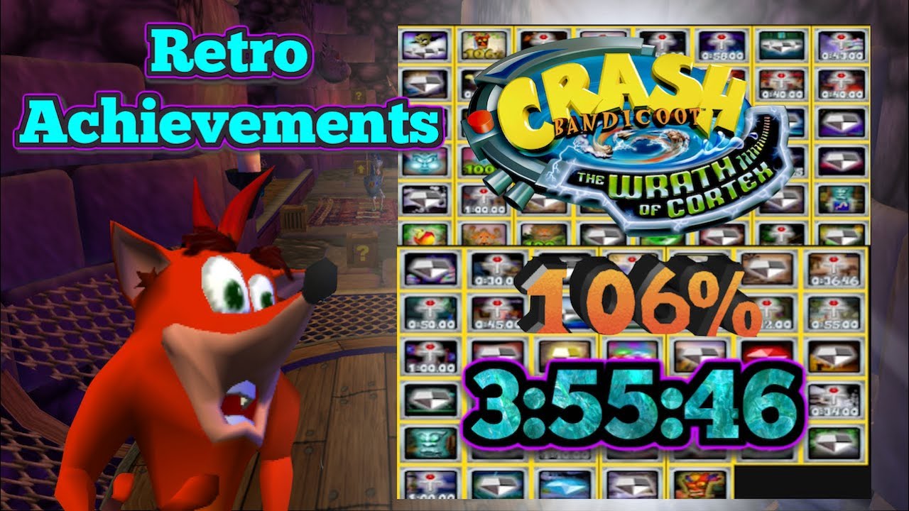 Crash Bandicoot: The Wrath of Cortex 106% (with Retro Achievements)