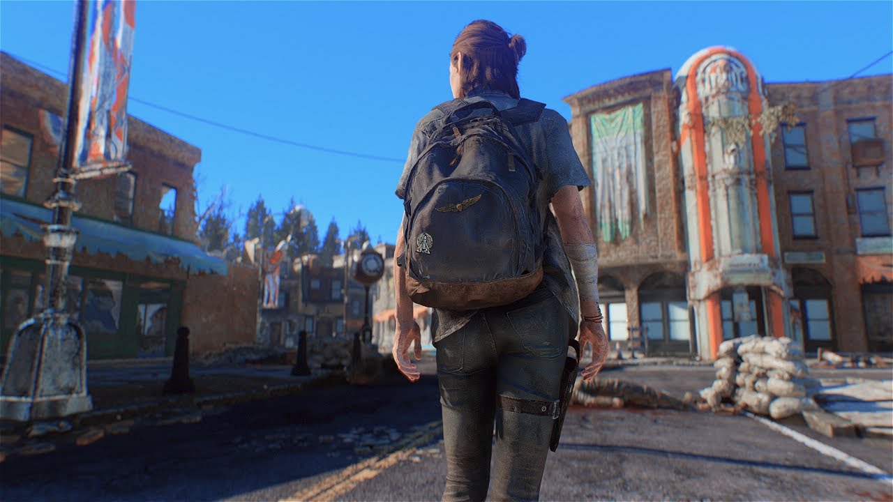 Playing as TLOU 2 Ellie in Fallout 4 (PC)