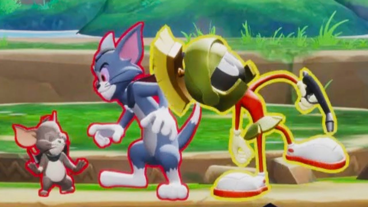 Vampire Tom & Jerry vs Marvin the Martian Fight - MultiVersus HD