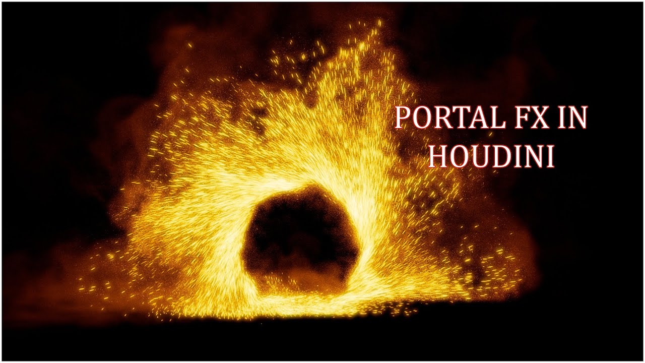 How to create portal fx in Houdini for beginners