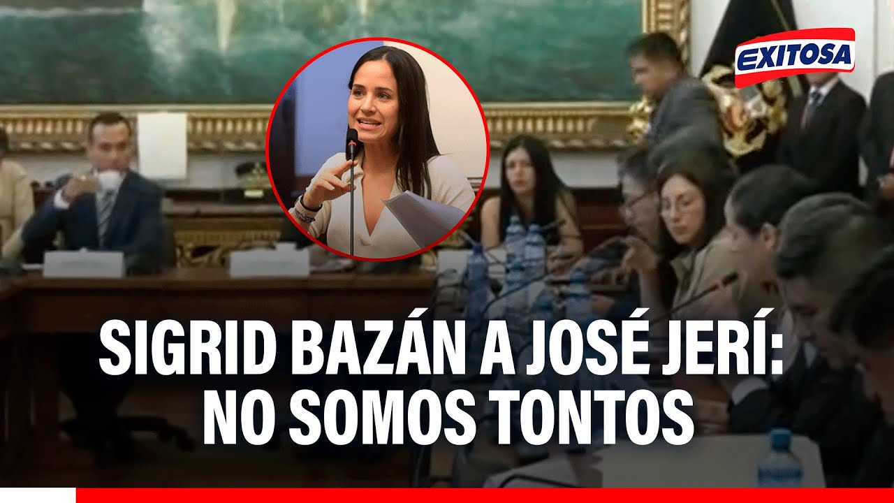 🔴🔵Sigrid Bazán confronta a José Jerí tras responder por 'Chifagate': Ninguno aquí es tonto
