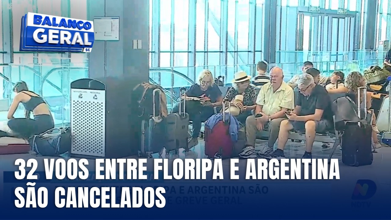 Greve geral afeta voos entre Florianópolis e Argentina