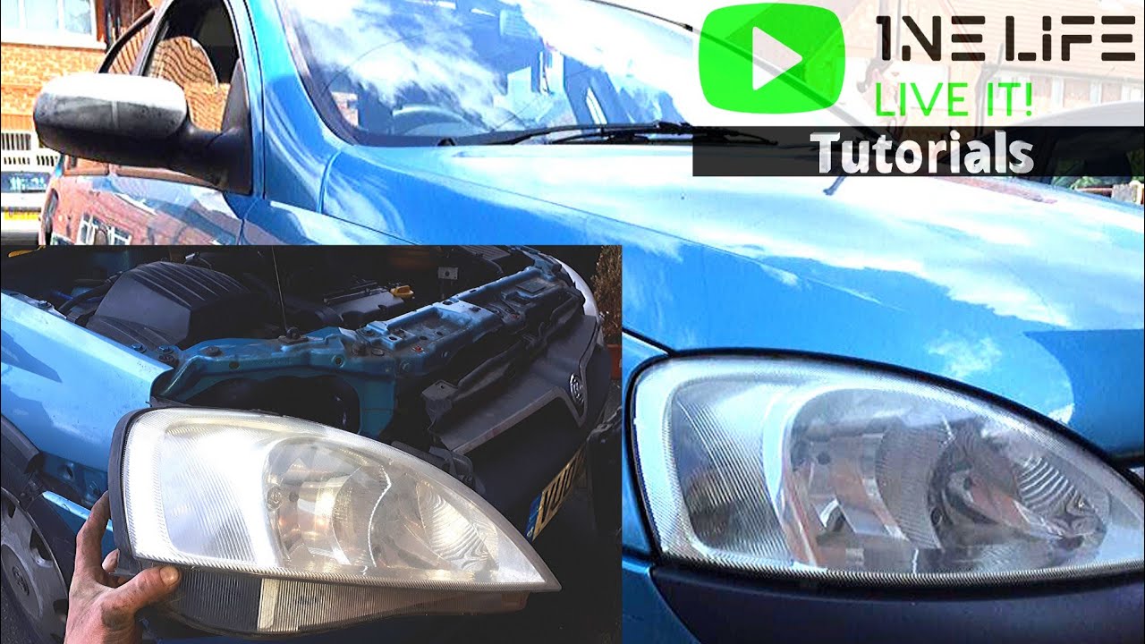 Vauxhall Opel Corsa C — Как снять и заменить блок фары