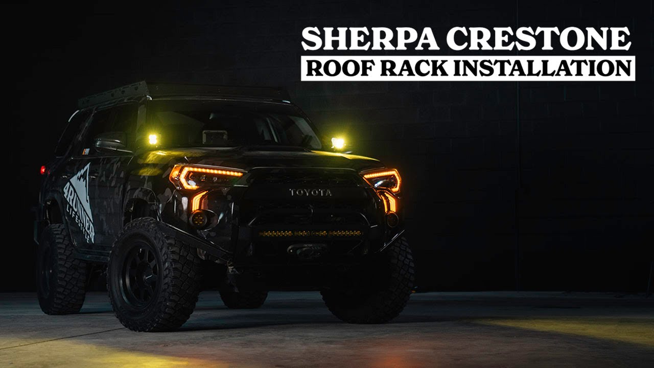 Установка багажника Sherpa Crestone на крышу нашего Toyota 4Runner 5-го поколения!