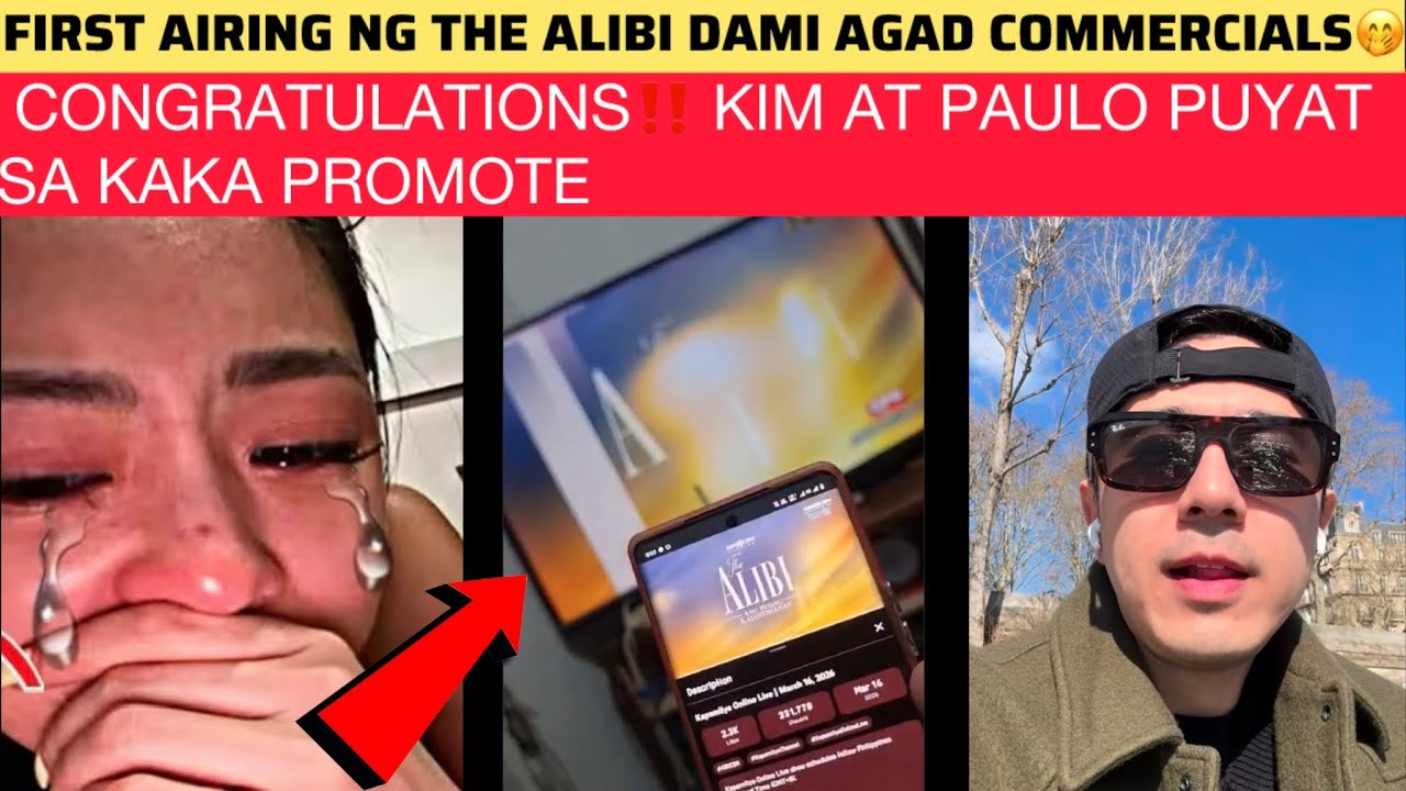 CONGRATULATIONS‼️FIRST AIRING NG THE ALIBI DAMI AGAD COMMERCIALS🤭 KIM AT PAULO PUYAT SA KAKA PROMOTE