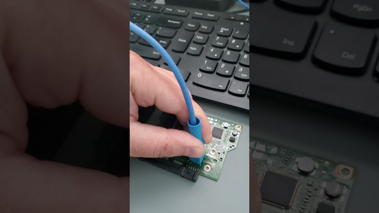 Seagate hard drive repair with damaged PCB Board electronics using ROM Programmer