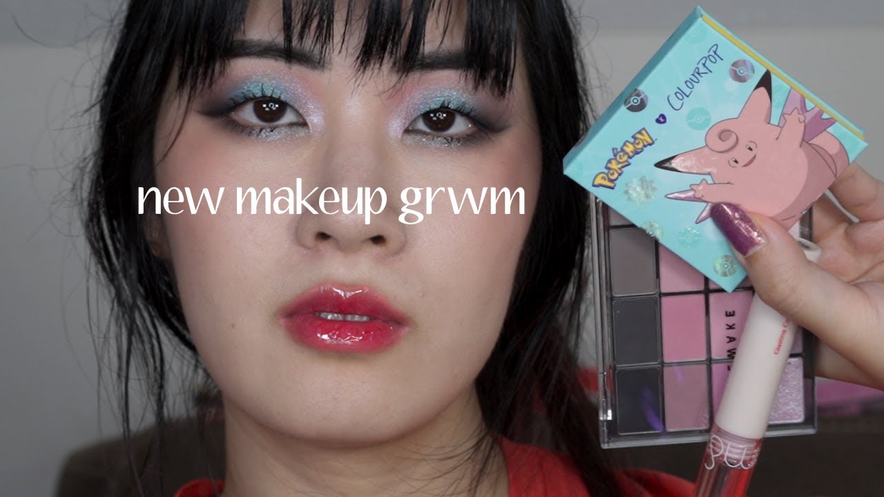 colourpop x pokemon was a disappointment... plus new korean beauty || monolid makeup grwm
