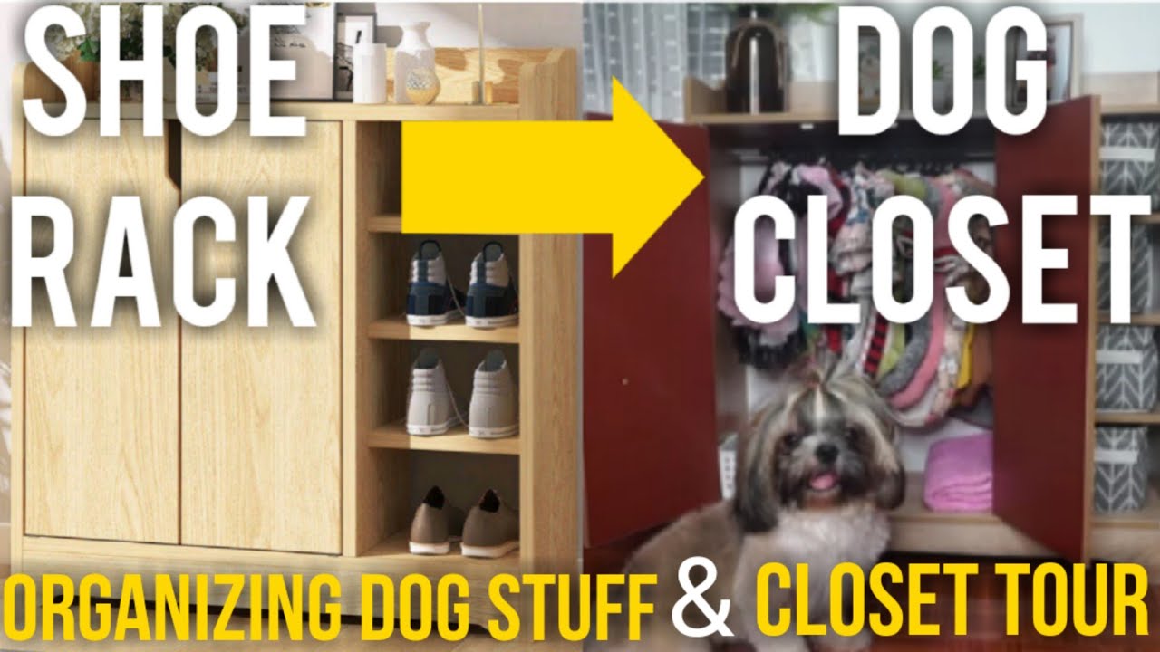 HOW I ORGANIZE MY DOGS CLOSET | ORGANIZING DOG STUFF | DOG CLOSET TOUR | Mercy Sinuhin
