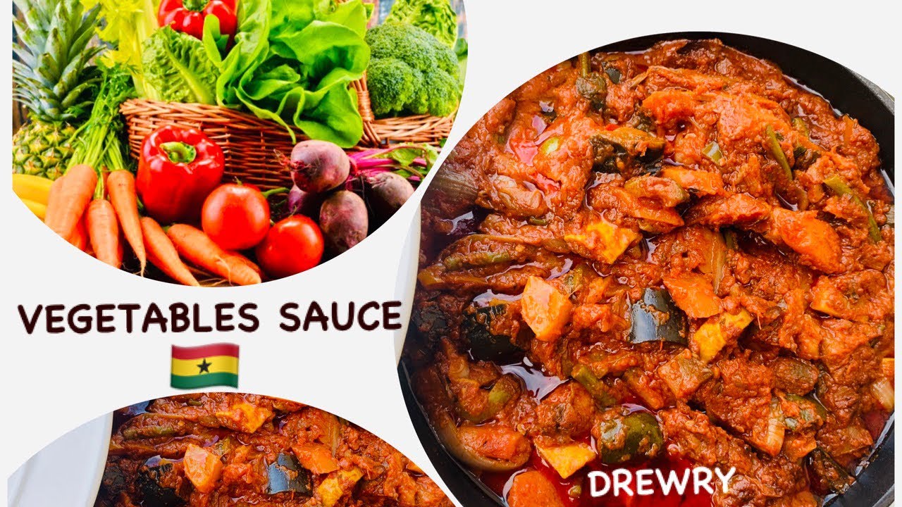 HOW TO MAKE GHANA VEGETABLES SAUCE...RUSTY PAN LOL!