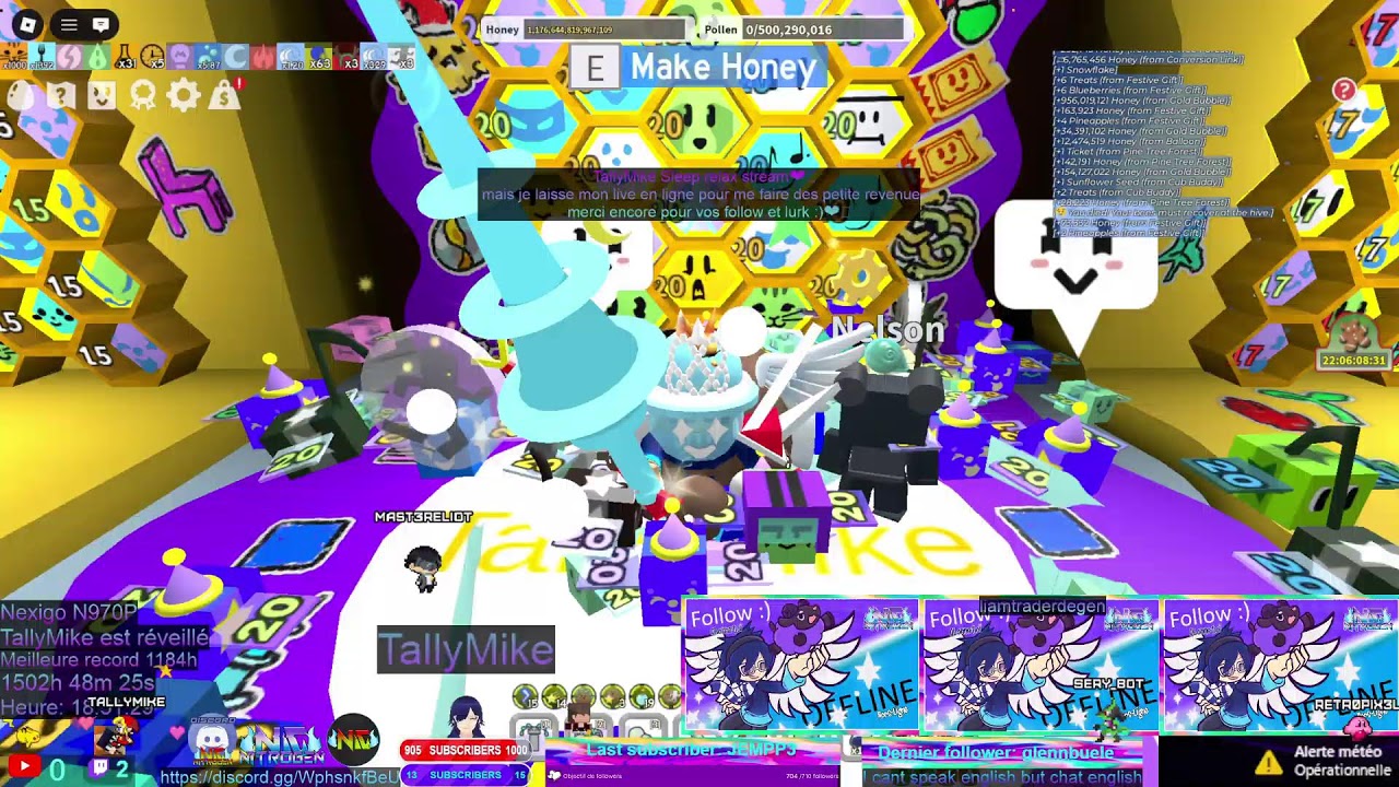 🐝 [QC/FR] Sleep Bee Swarm Simulator - Chill & Cozy