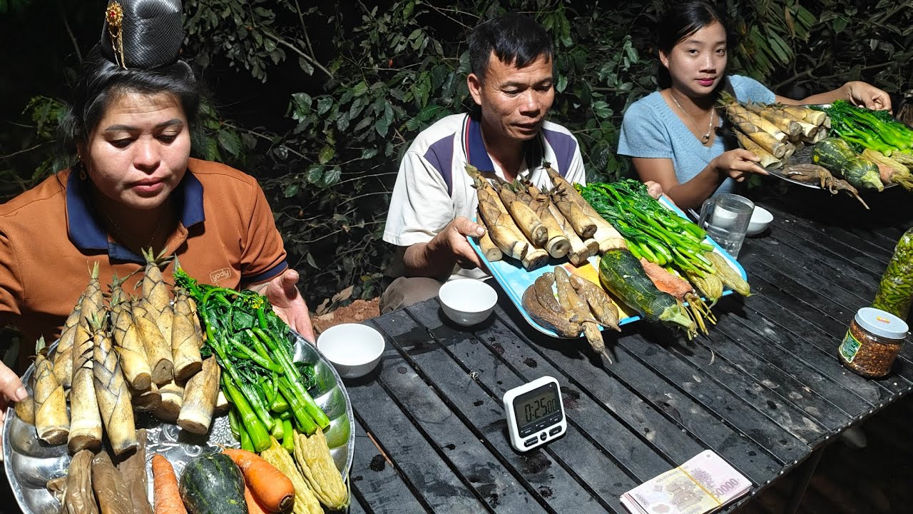 Rùng Mình Với Cuộc thi Ăn Toàn Rau Củ Quả Với Măng Giữa 3 Thánh Ăn