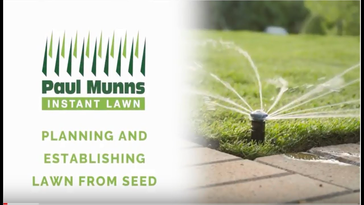 Paul Munns - How to establish a lawn from seed