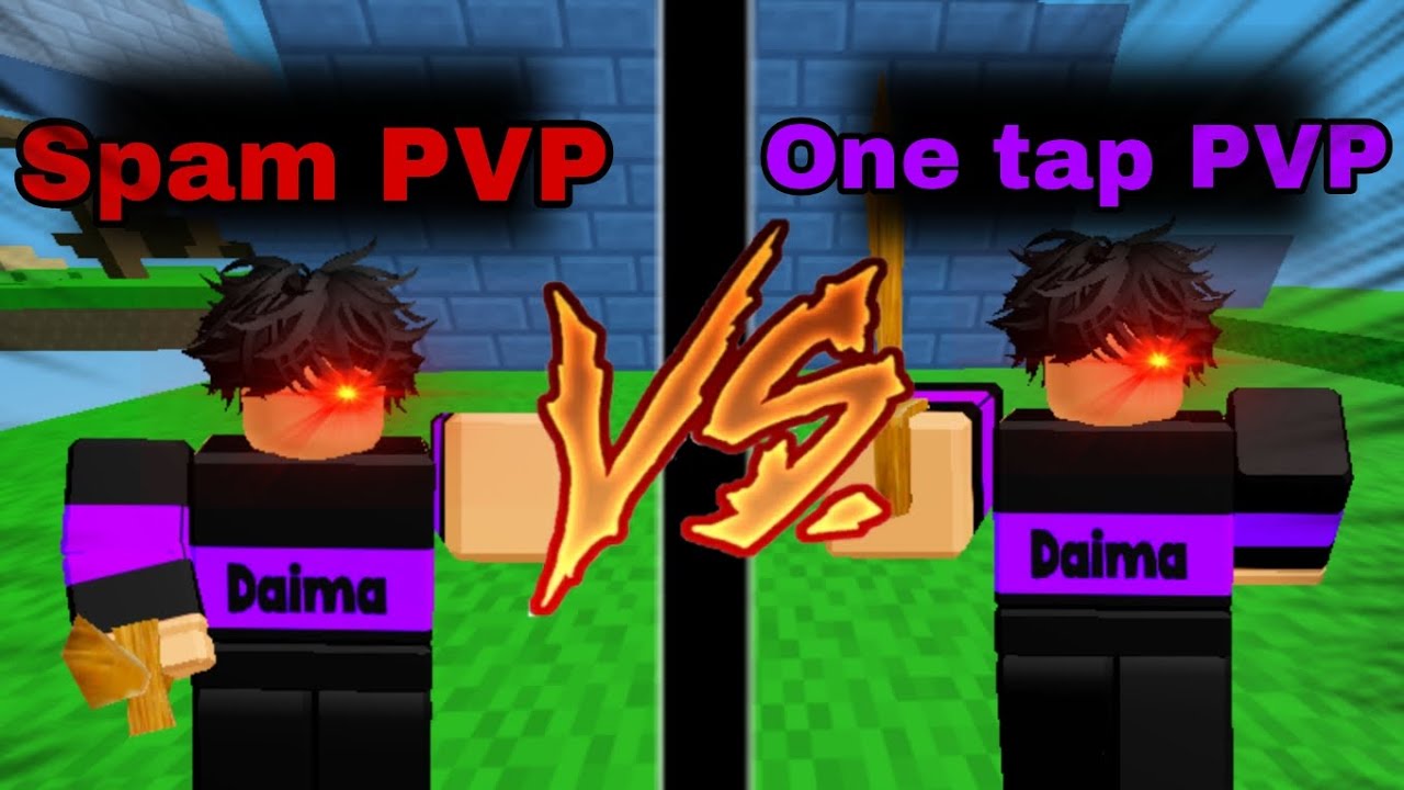 Spam pvp vs one tap pvp: which is better in Roblox BedwarZ