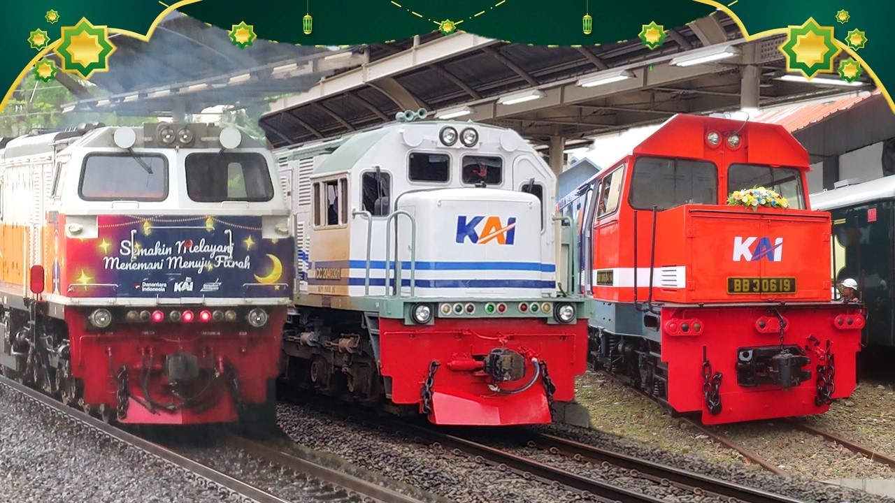 TOP RAMAINYA KERETA API DI JAKARTA AKHIR MARET 2026 !! Spesial Lokomotif BB 203, CC 206, CC 204 WnB
