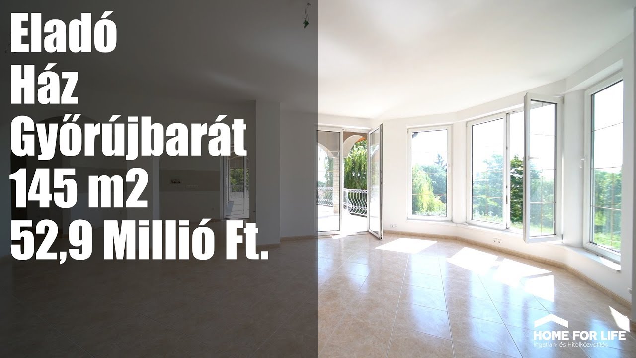 Eladó - Ház - Győrújbarát - 145 m2 - 52,9 Millió Ft.