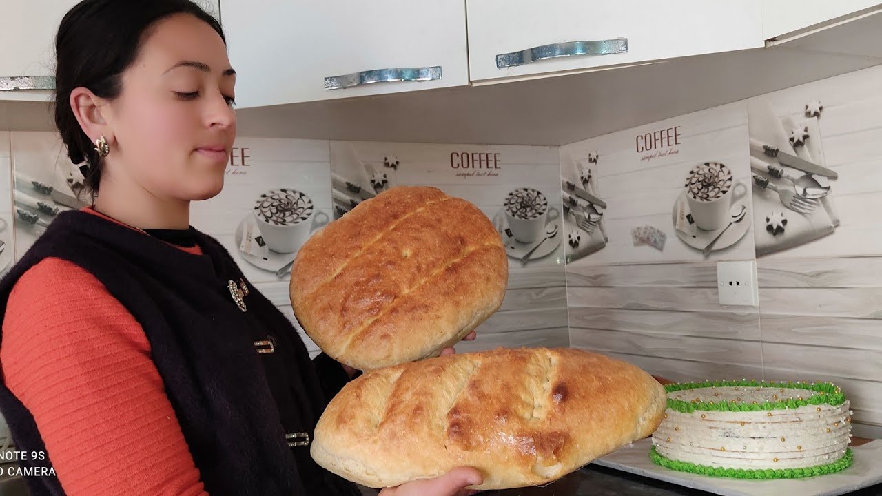 Ana Ailə üçün Sobada Çörək Bişirdi!