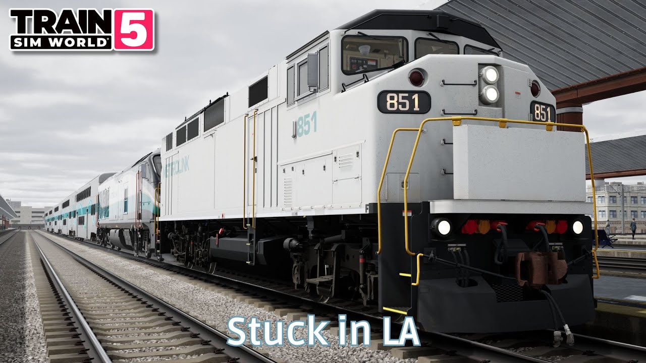 Stuck in LA - Antelope Valley Line - F59PHR - #TrainSimWorld5