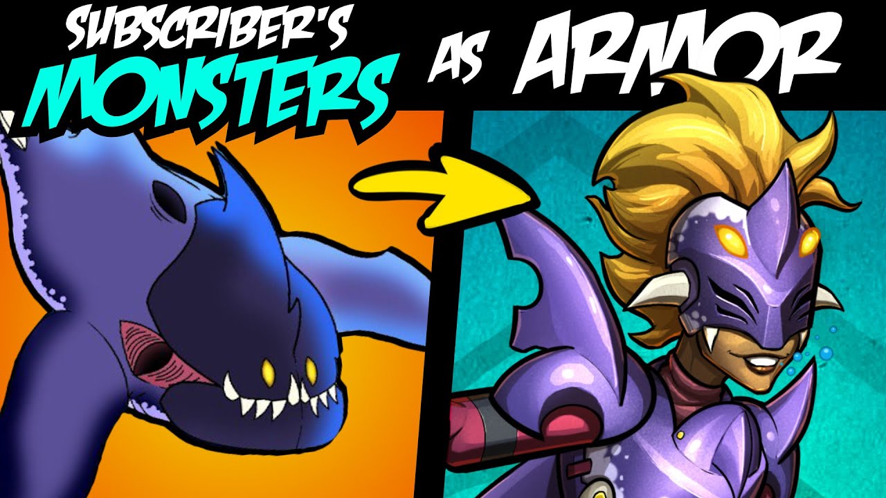 Drawing My SUBSCRIBERS’ MONSTERS as FANTASY ARMORS (Lore & Speedpaint)