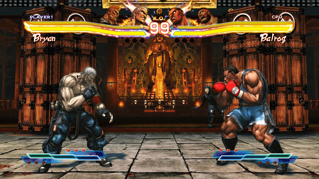 Bryan & Jack X vs Balrog & Zangief  (Hardest AI) - Street Fighter X Tekken.