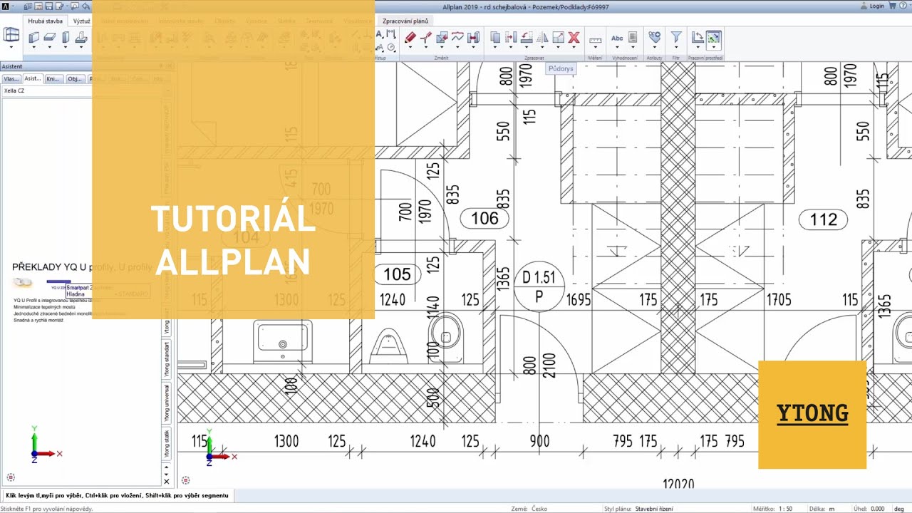 Tutoriál k programu Allplan | Ytong