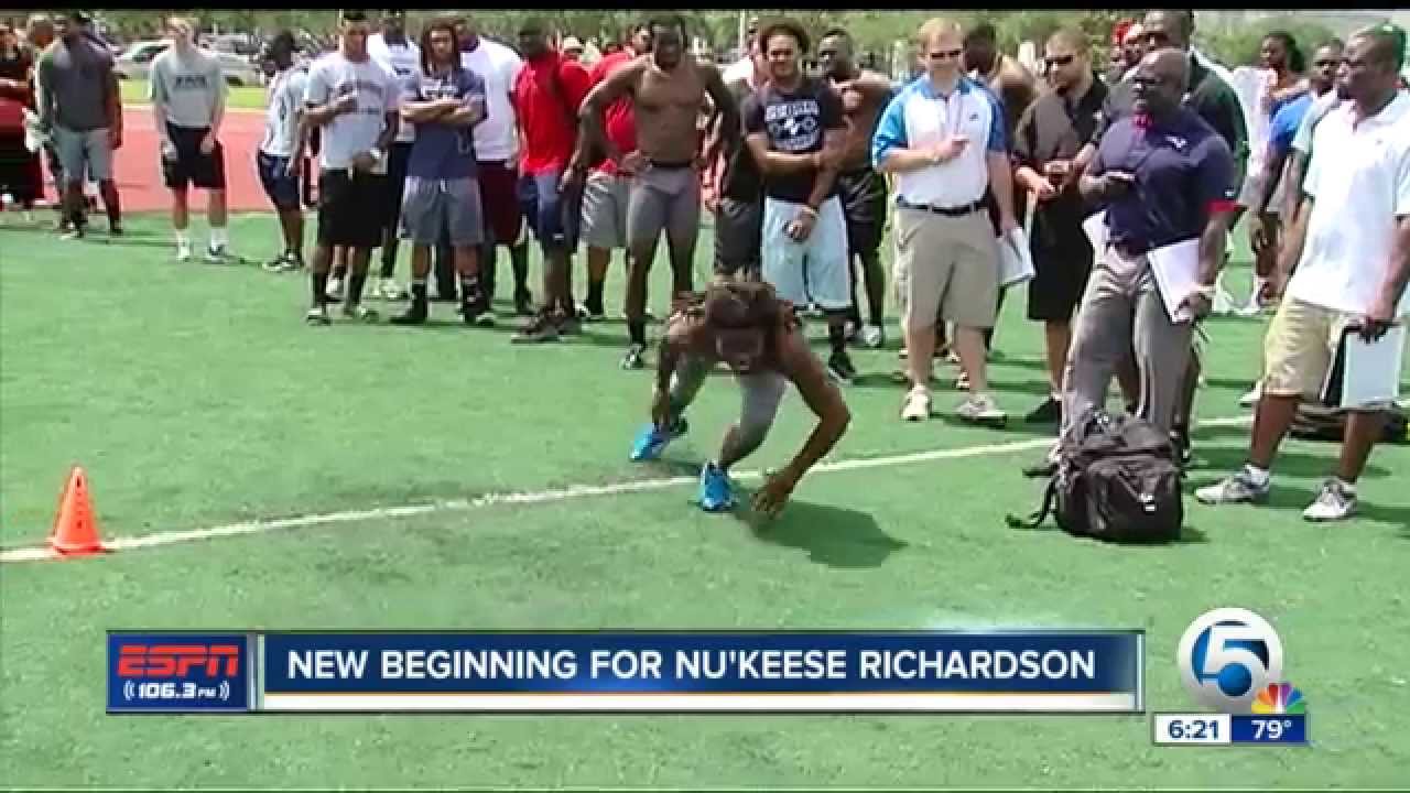 Nu'Keese Richardson: ESPN Interview at FAU Pro Day