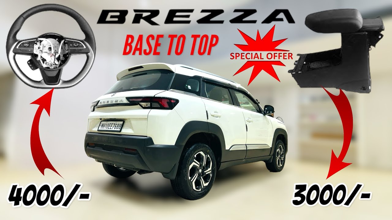 BREZZA 2024 LXI CNG BASE TO TOP MODIFIED FROM SANGLI|BREZZA MODIFIED|BREZZA ACCESSORIES|📞9820569891