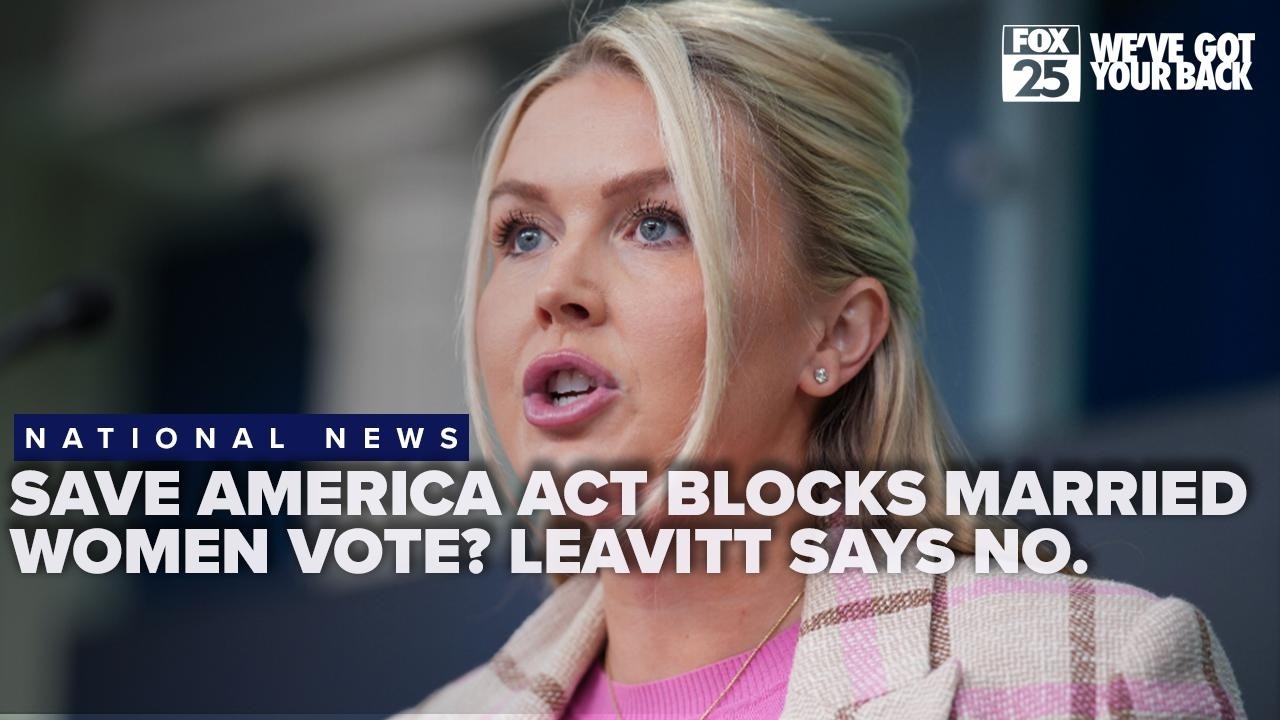 Ливитт утверждает, что заявление о том, что закон SAVE America Act блокирует право голоса замужни...
