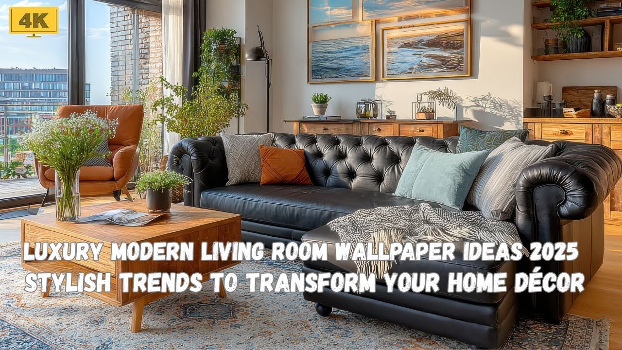 Luxury Modern Living Room Wallpaper Ideas 2025 | Stylish Trends to Transform Your Home Décor