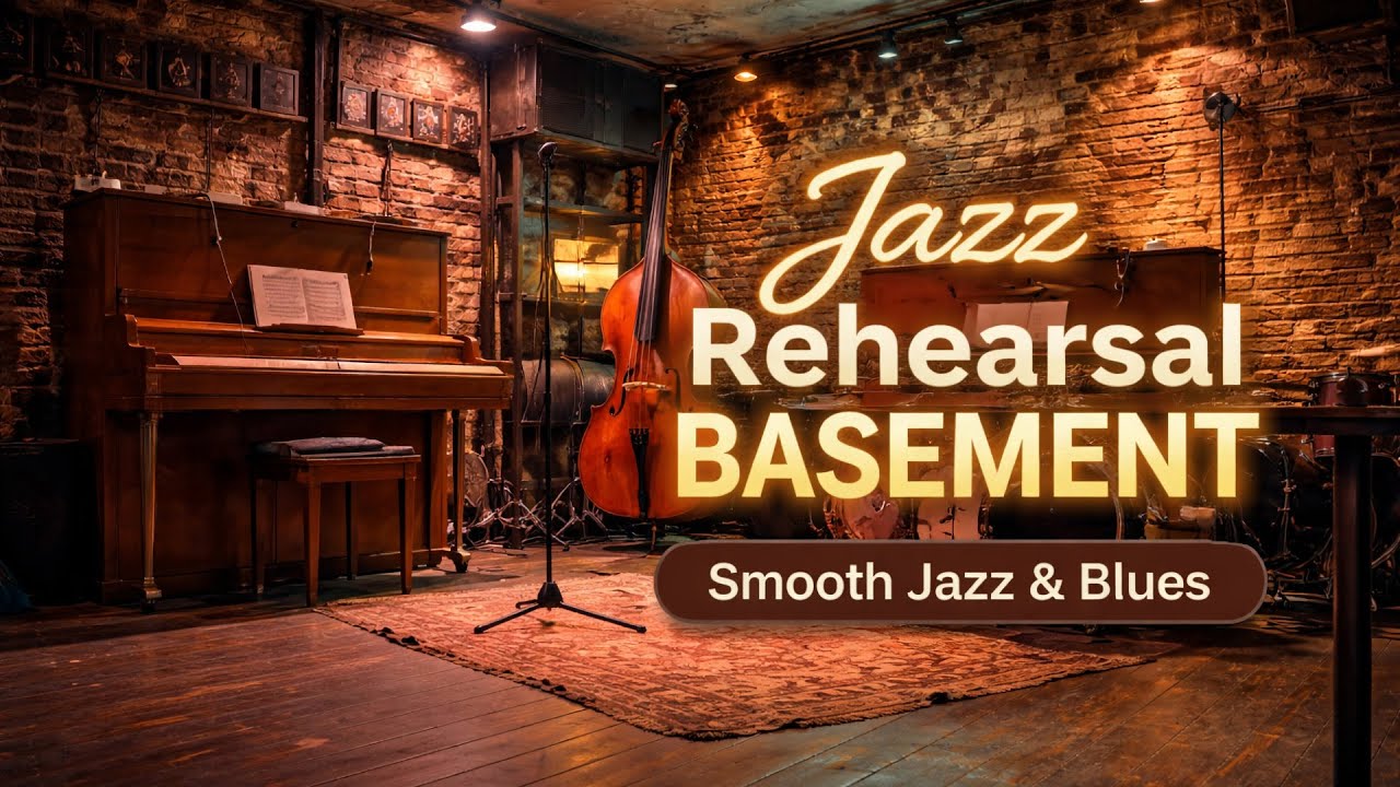 Jazz Rehearsal Basement ☕ Smooth Jazz & Blues for Late Nights