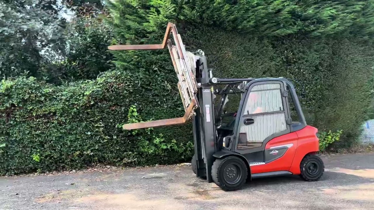 Linde H35D-01 1202 triplex + cascade rotator demo