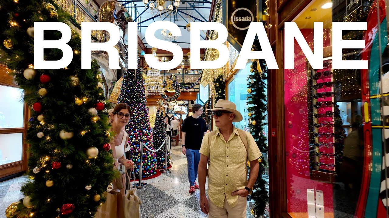 Brisbane 🇦🇺 CBD Walk: Queen Street Mall & Arcades