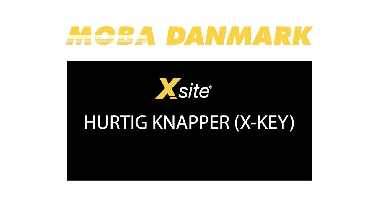 Hurtig knapper (X-key) - MOBA Maskinstyring