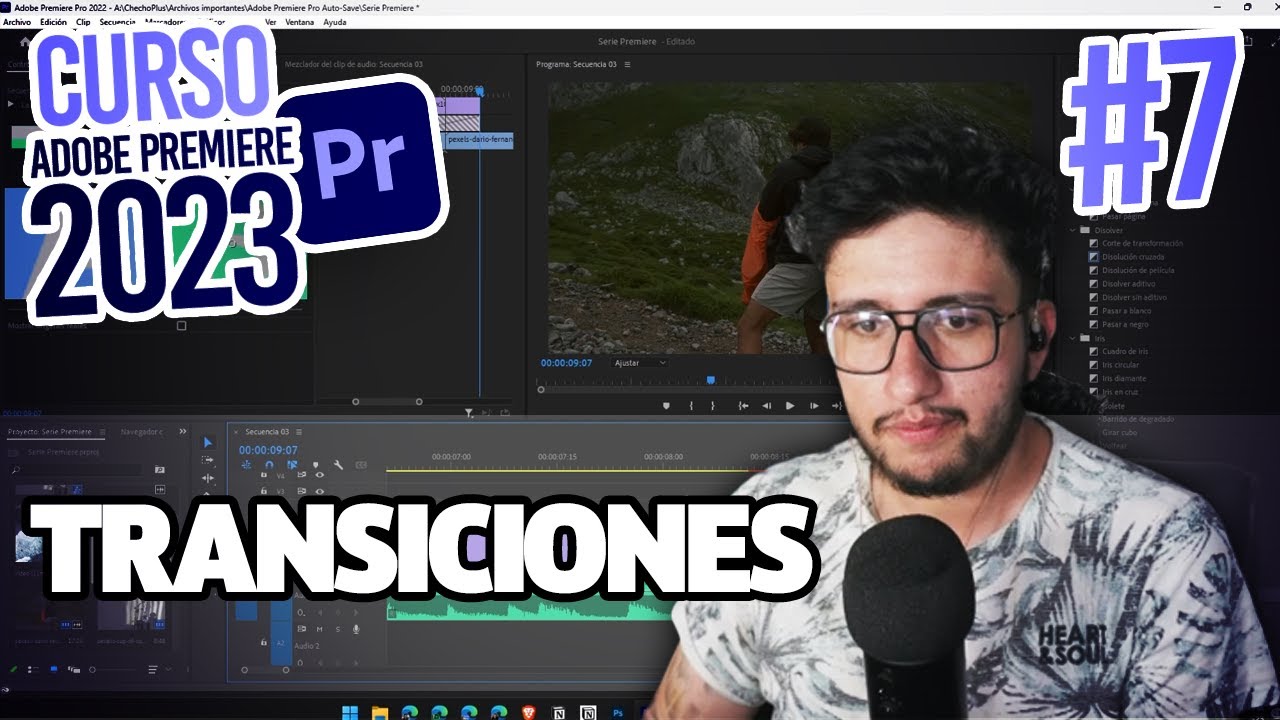 Transiciones de Video y Audio | Curso Adobe Premiere Pro 2026 | Capítulo #7