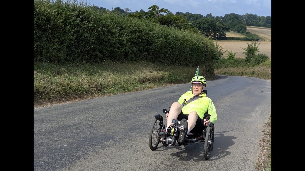 Recumbent Trike Ride Without Motor Assist. 1st Aug 2025