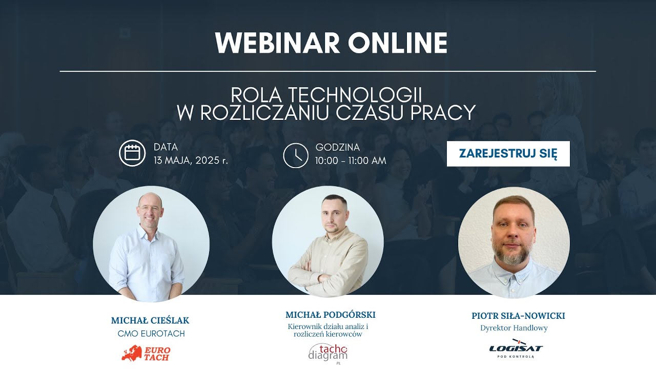 Webinar: Rola technologii w rozliczaniu czasu pracy kierowców w branży transportowej