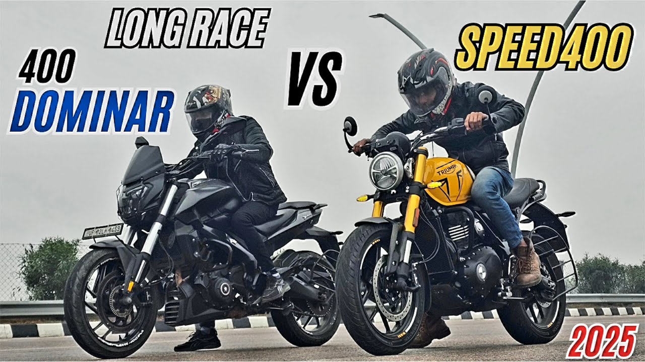 2025 Triumph Speed 400 vs Dominar 400🔥 | Drag Race