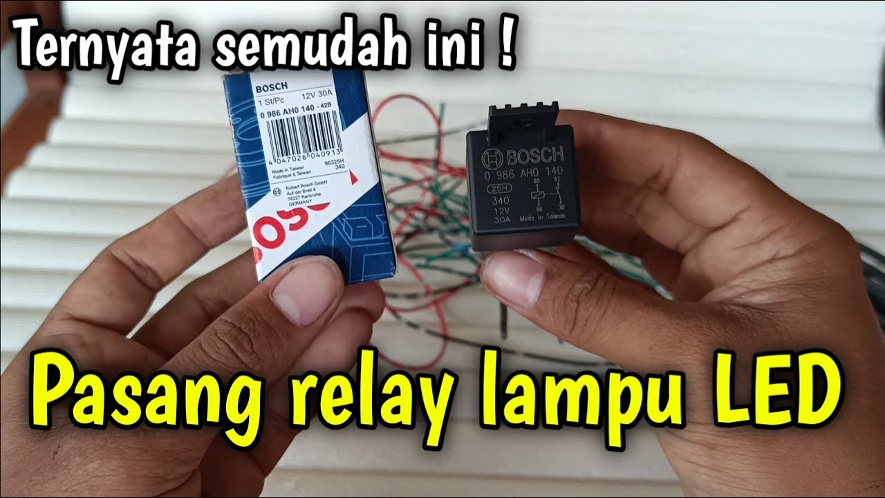 Masih bingung pasang relay lampu LED ? Ini dia cara termudah untuk pasang relay lampu LED motor