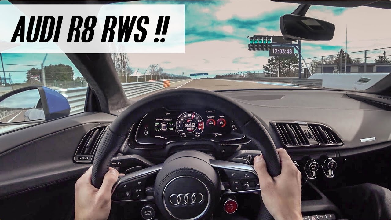ONBOARD [POV] | Audi R8 RWS !! Circuit Dijon Prenois [POV]