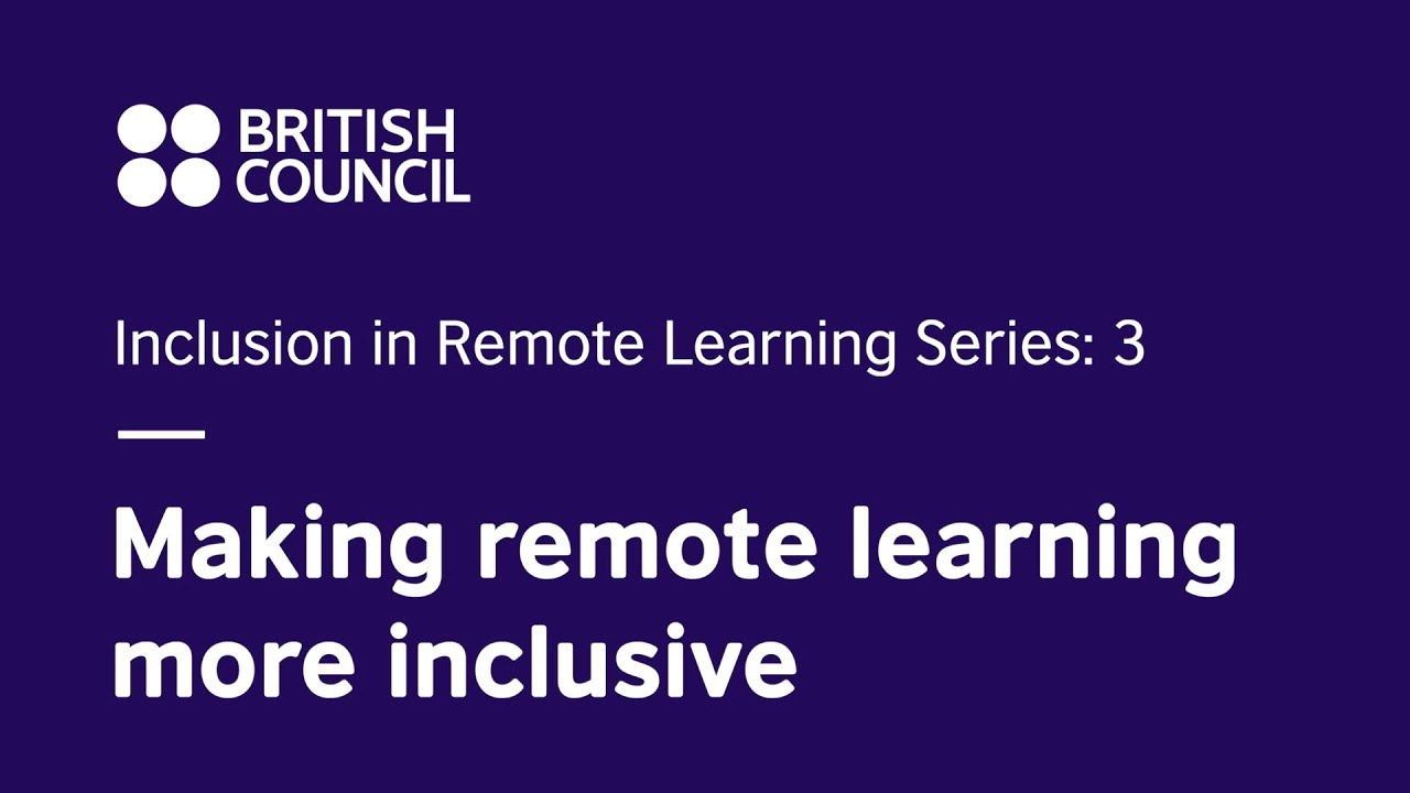 Video 3: Making remote learning more inclusive
