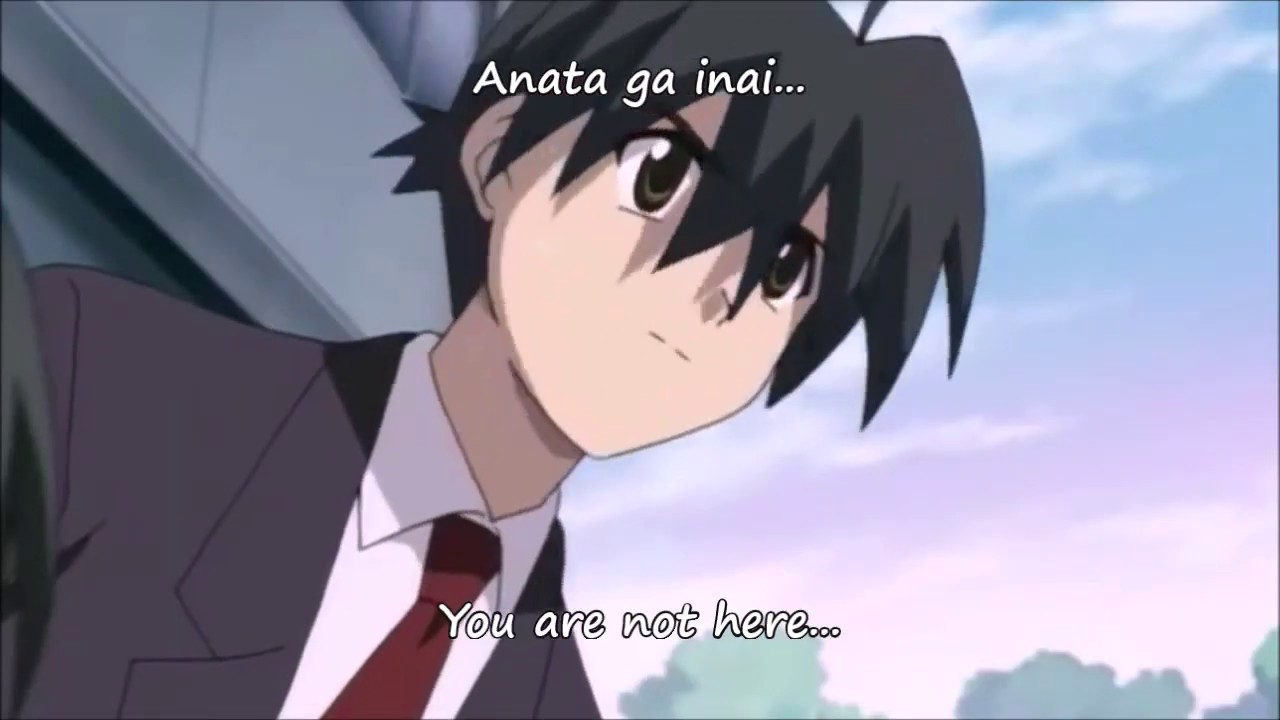 Anata ga Inai (You Are Not Here) w/ English and Romanji Lyrics - School Days Ending Song