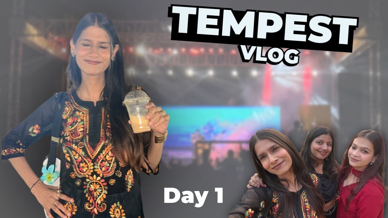 TEMPEST&rsquo;26 Vlog🪩✨Miranda House Annual Fest | Music, madness & memories❤️#vlog #mirandahouse #tempest