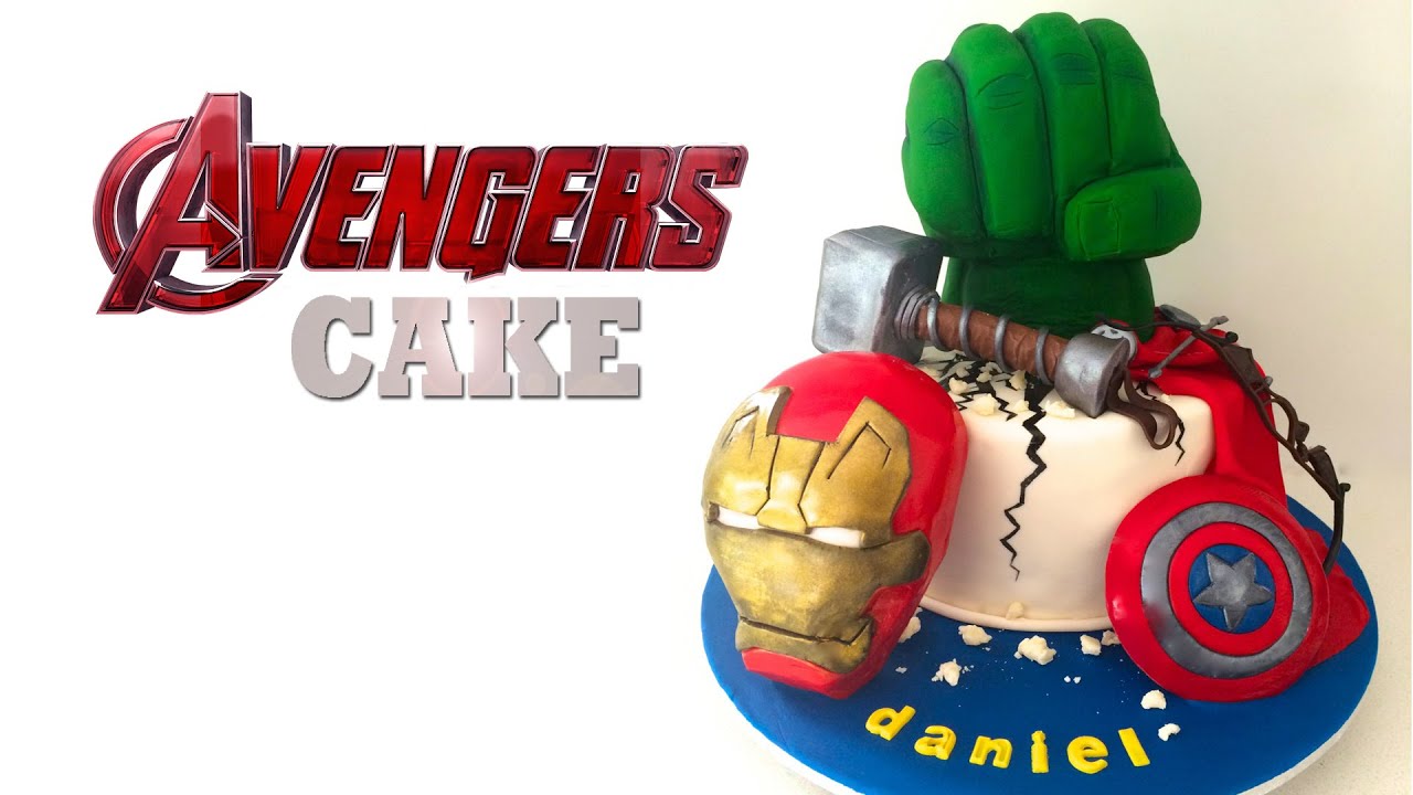 AVENGERS CAKE (Captain America, Hulk, Iron Man) by How To Cook That, CIVIL WAR CAKE
