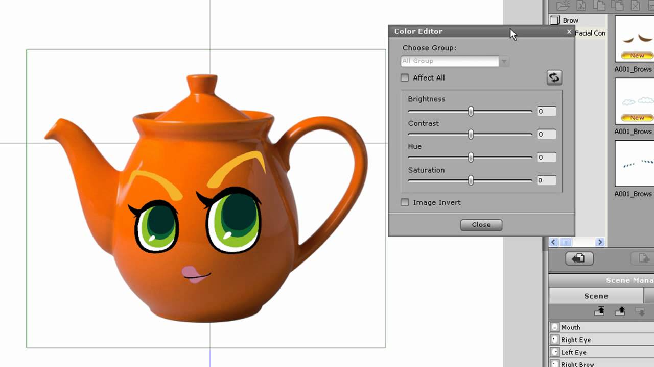CrazyTalk Animator Tutorial - Objects with Sprite-based Faces