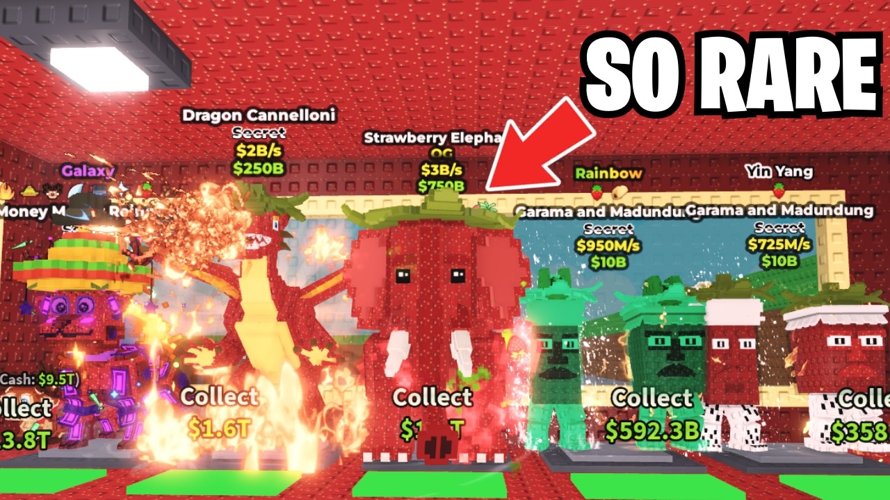 I Collected The RAREST Strawberry Brainrots In Steal A Brainrot…
